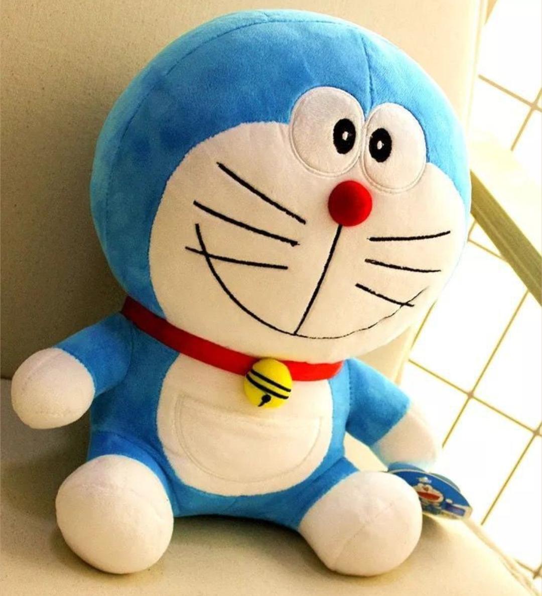 Soft Doremon-Style Stuffed Animal | Adorable Cartoon Plush for Kids & Gifts