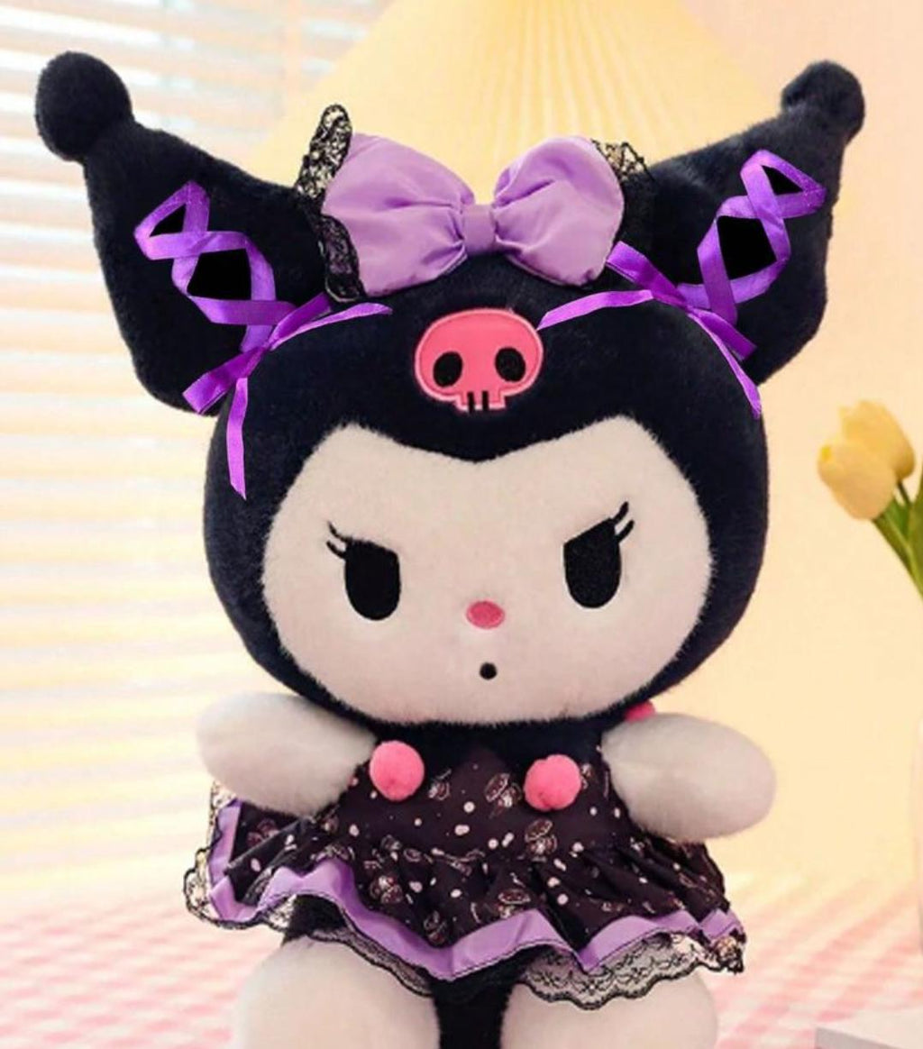 Kuromi Stuffed Toy Plush | Cute Kawaii Bunny Soft Doll | Gift for Girls & Kids