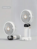Mini Digital Hand Fan | LED Display Battery Fan | Portable Pocket Fan for Travel & Office