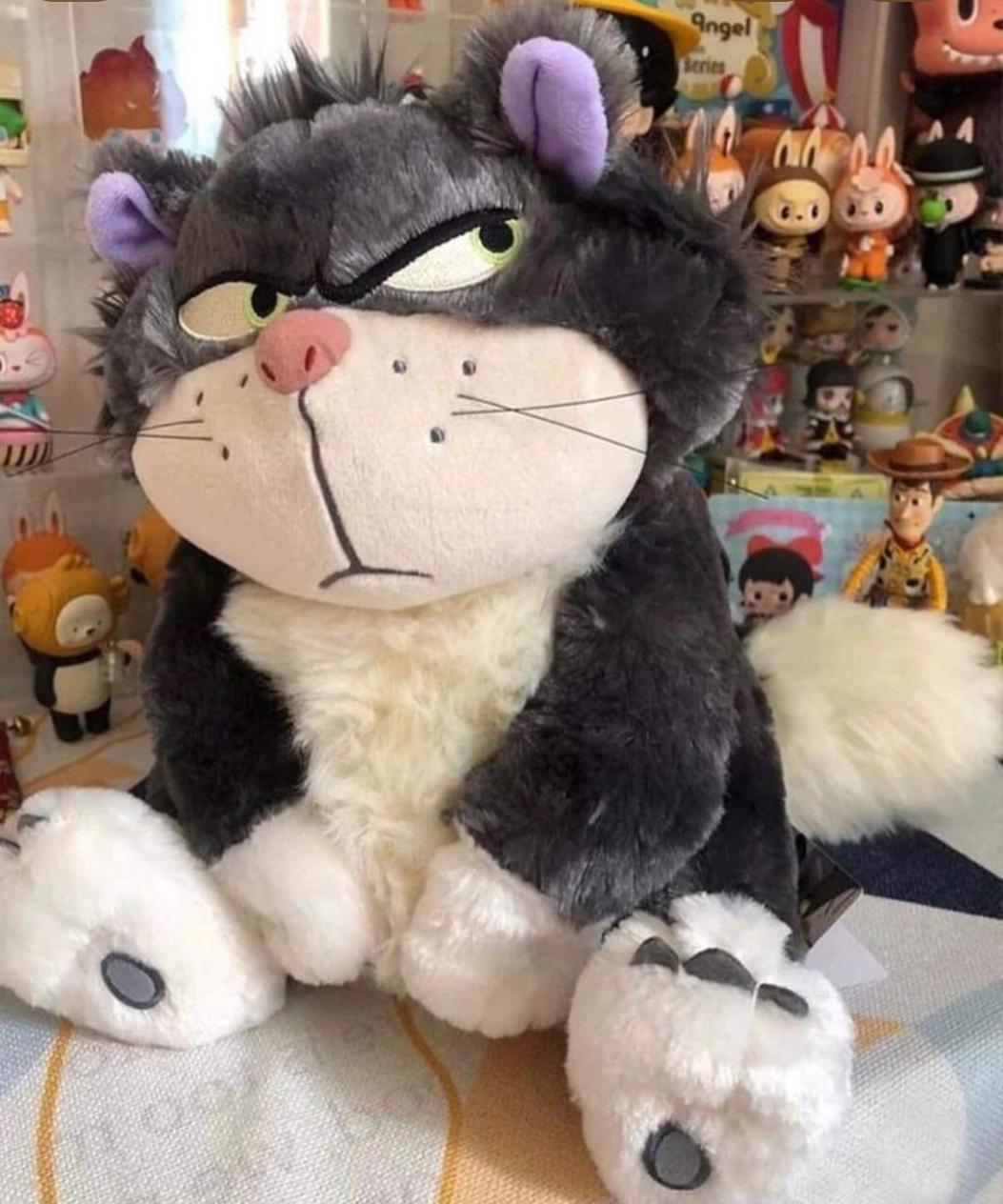 Lucifer angry cat plush toy