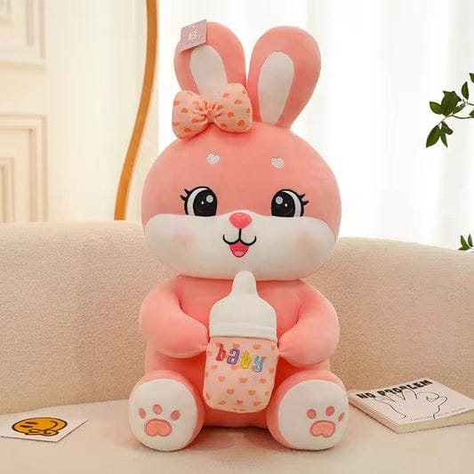 Fiddow Bunny Plush Toy – Cute Soft Bunny Stuffed Animal | Kawaii Rabbit Teddy for Kids & Gifts
