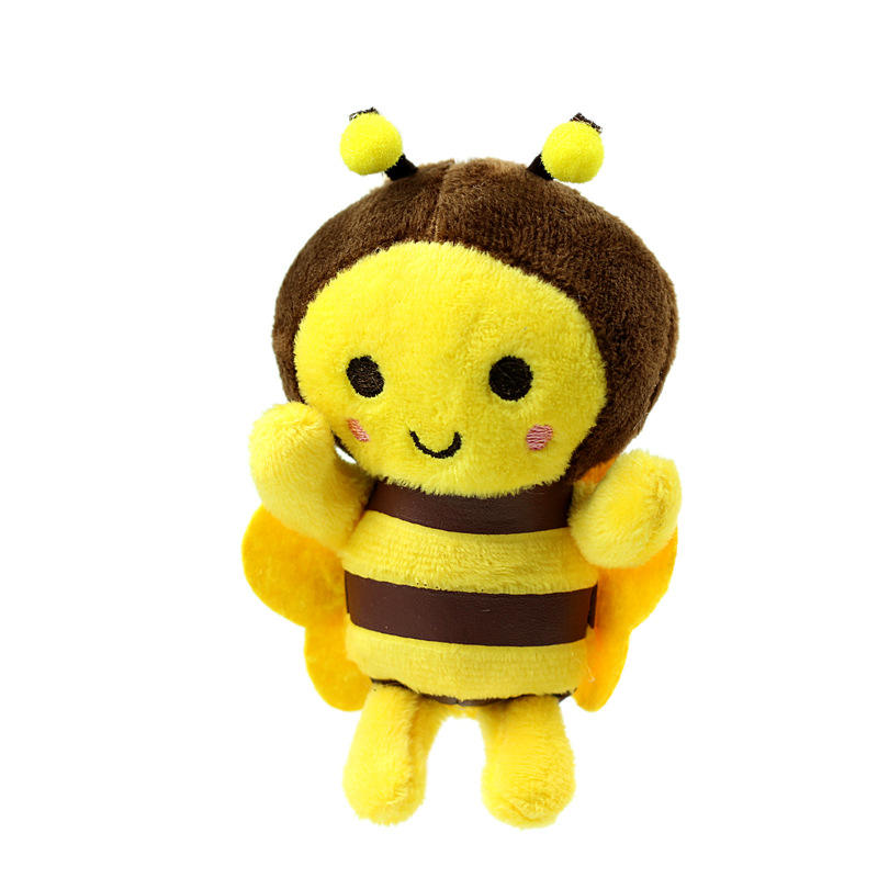 Honey Bee Plush Keychain – Cute Soft Bee Keyring | Kawaii Mini Stuffed Animal Keychain for Bags & Gifts