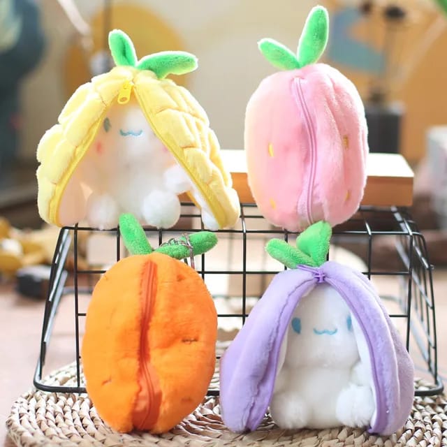 Zip Bunny Plush Keychain – Cute Rabbit Zipper Keyring | Soft Kawaii Bunny Bag Charm for Kids & GiftsZip Bunny Plush Keychain – Cute Rabbit Zipper Keyring | Soft Kawaii Bunny Bag Charm for Kids & Gifts