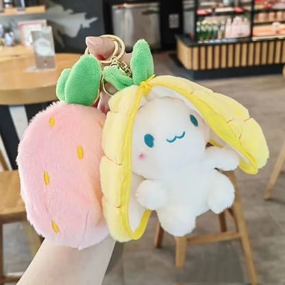 Zip Bunny Plush Keychain – Cute Rabbit Zipper Keyring | Soft Kawaii Bunny Bag Charm for Kids & GiftsZip Bunny Plush Keychain – Cute Rabbit Zipper Keyring | Soft Kawaii Bunny Bag Charm for Kids & Gifts