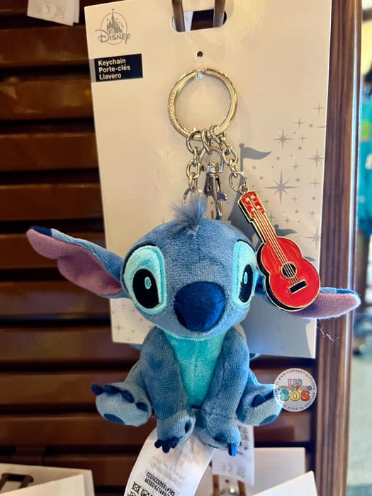 Stitch Plush Keychain – Cute Blue Cartoon Keyring | Soft Kawaii Bag Charm for Kids & Gifts