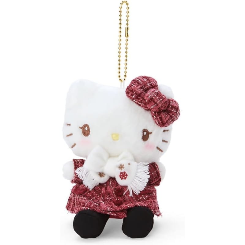 Hello Kitty Plush Keychain – Cute Cartoon Cat Keyring | Soft Kawaii Bag Charm for Girls & Gifts