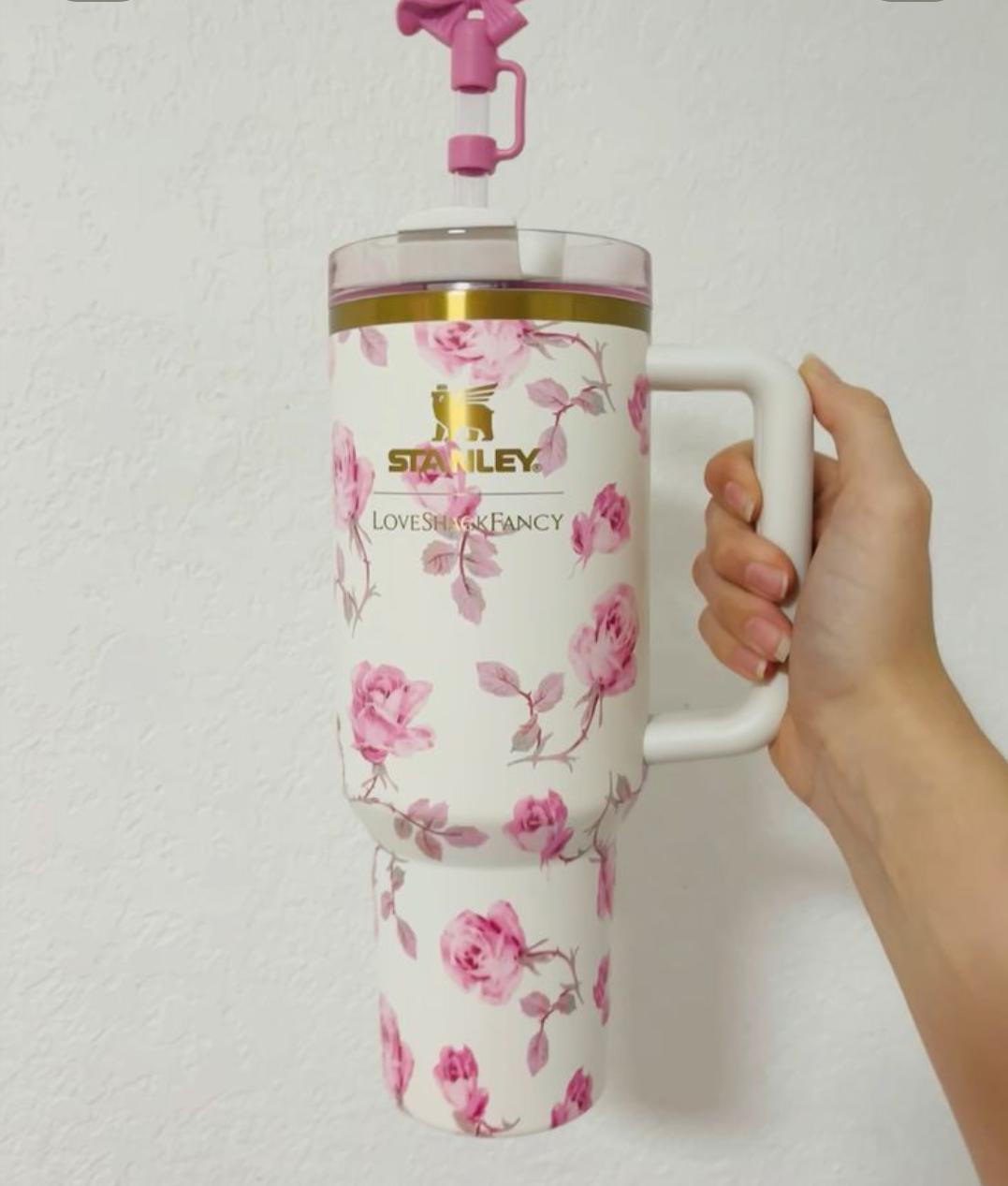 Stanley Quencher Tumbler | Insulated Stainless Steel Cup | Leak-Proof Travel Mug with Handle & Straw